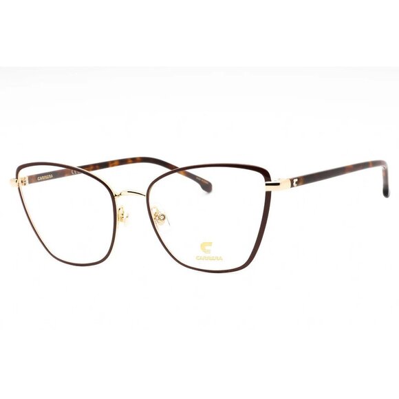 NEW CAT EYE CARRERA 3039 0E28 00 MT WOMEN EYEGLASSES CARRERA BROWN CLEAR EYEWEAR